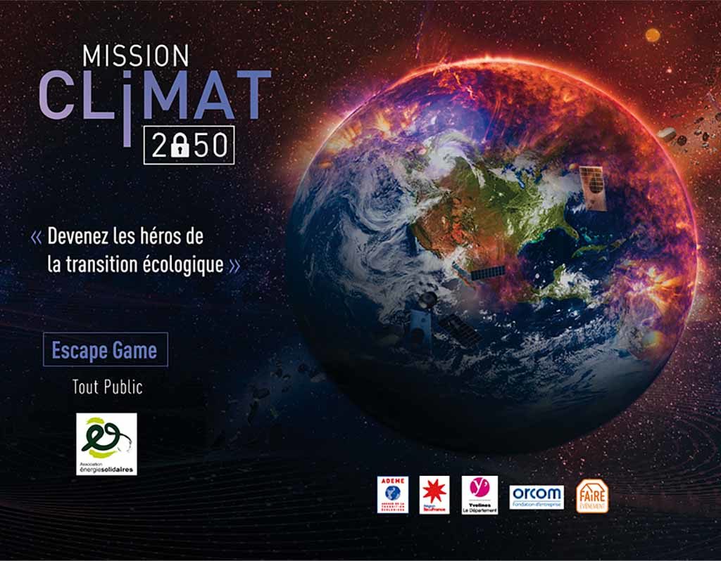 Mission climat 2050 : un escape game pour la lutte contre les dérèglements climatiques et la précarité